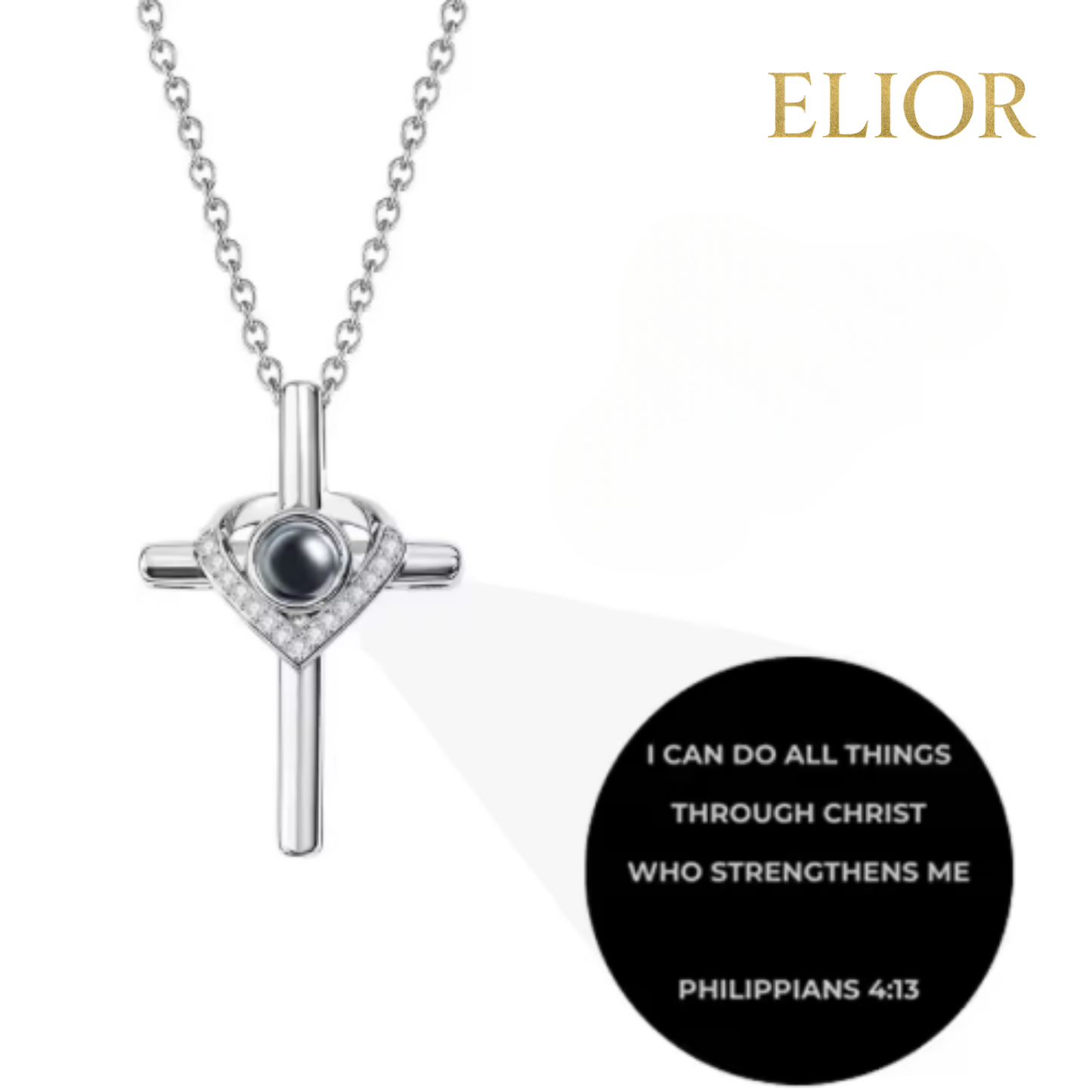 You won: Cross projection necklace!